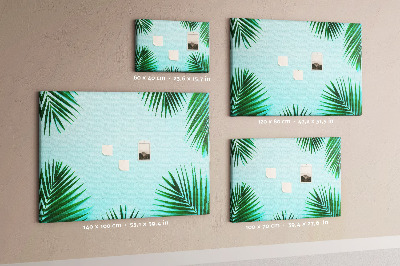 Painel em cortiça Folhas tropicais