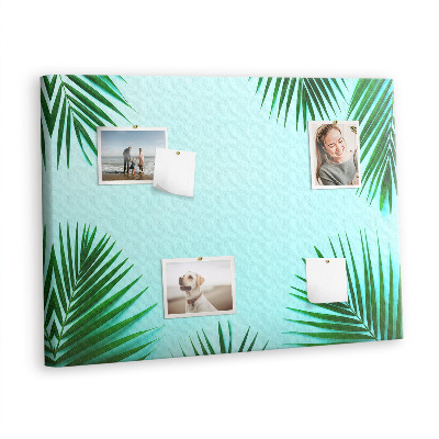 Painel em cortiça Folhas tropicais