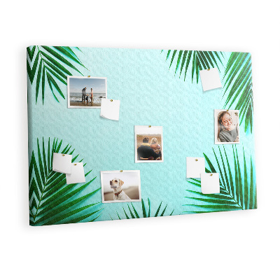Painel em cortiça Folhas tropicais