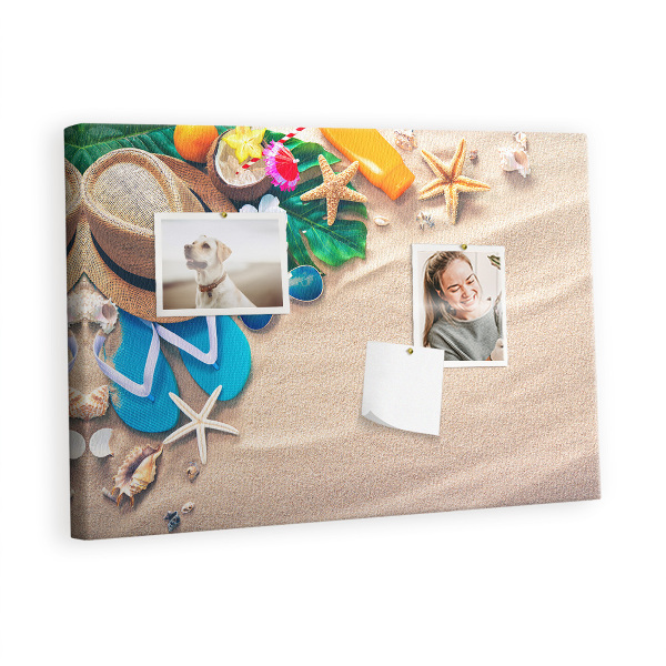 Quadro em cortiça Verão exótico