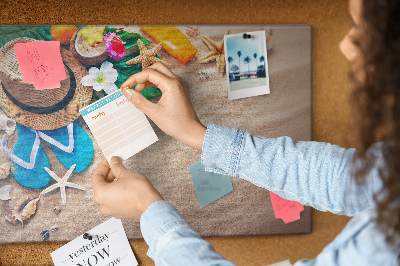 Quadro em cortiça Verão exótico