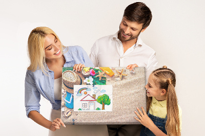 Quadro em cortiça Verão exótico