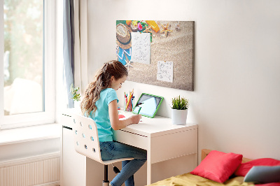 Quadro em cortiça Verão exótico