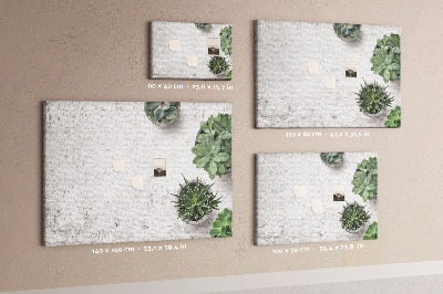 Quadro de aviso de cortiça Plantas ornamentais