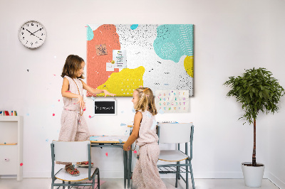 Painel em cortiça Abstração POP