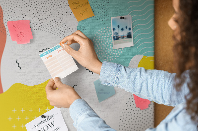 Painel em cortiça Abstração POP