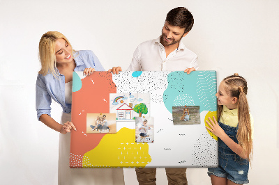 Painel em cortiça Abstração POP