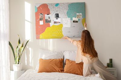 Painel em cortiça Abstração POP