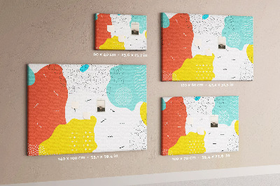 Painel em cortiça Abstração POP