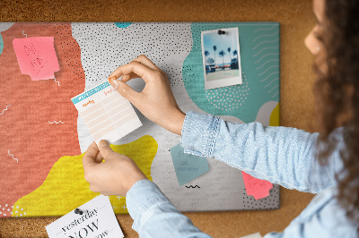 Painel em cortiça Abstração POP