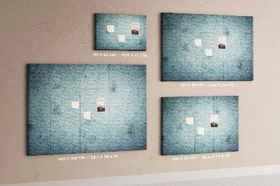 Quadro em cortiça Mapa antigo