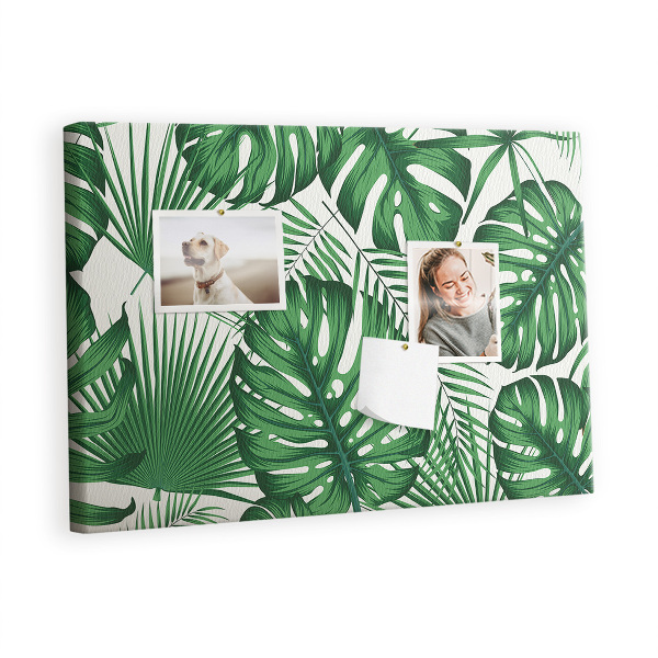 Painel em cortiça Folhas de Monstera