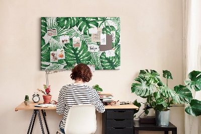 Painel em cortiça Folhas de Monstera