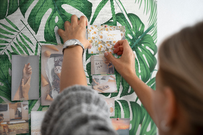 Painel em cortiça Folhas de Monstera