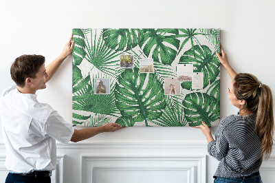 Painel em cortiça Folhas de Monstera