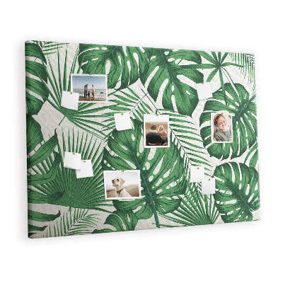Painel em cortiça Folhas de Monstera