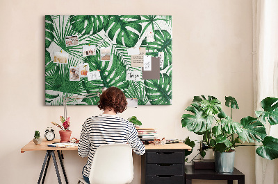 Painel em cortiça Folhas de Monstera