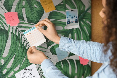 Painel em cortiça Folhas de Monstera