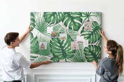 Painel em cortiça Folhas de Monstera
