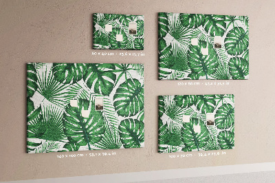 Painel em cortiça Folhas de Monstera