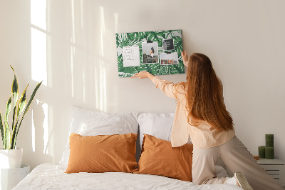 Painel em cortiça Folhas de Monstera