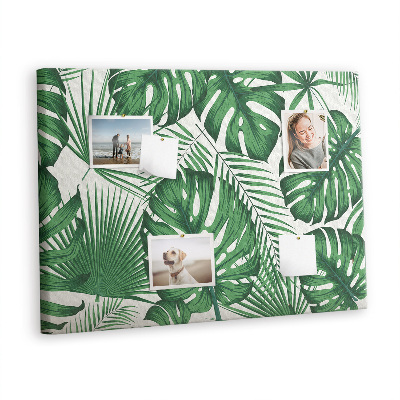 Painel em cortiça Folhas de Monstera