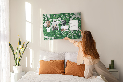 Painel em cortiça Folhas de Monstera