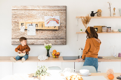 Quadro de aviso de cortiça A família da inscrição