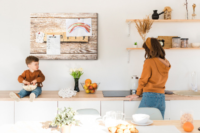 Quadro de aviso de cortiça A família da inscrição
