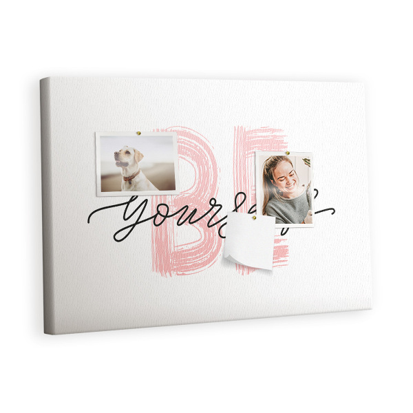 Quadro em cortiça A inscrição 