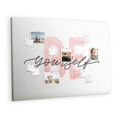 Quadro em cortiça A inscrição 