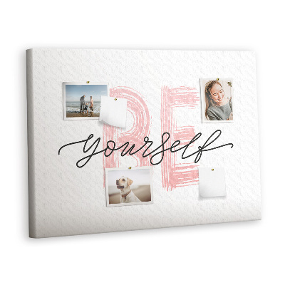 Quadro em cortiça A inscrição 