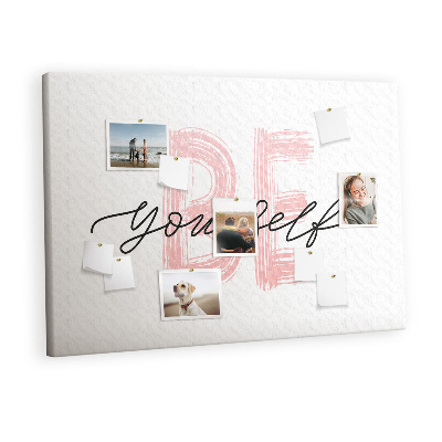 Quadro em cortiça A inscrição 