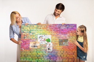 Quadro de aviso de cortiça Parede pintada