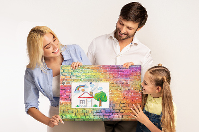 Quadro de aviso de cortiça Parede pintada