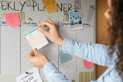 Quadro em cortiça Planejador de cactos