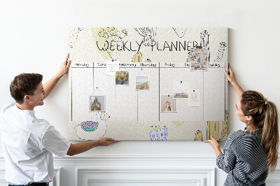 Quadro em cortiça Planejador de cactos