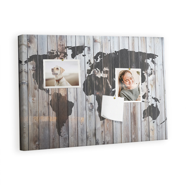 Painel em cortiça O mundo a bordo