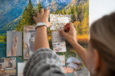 Quadro em cortiça Paisagem de montanhas fluviais