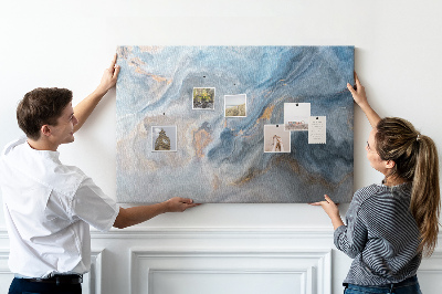 Quadro de aviso de cortiça Padrão de mármore