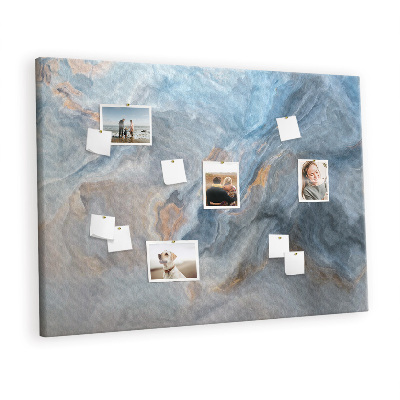 Quadro de aviso de cortiça Padrão de mármore