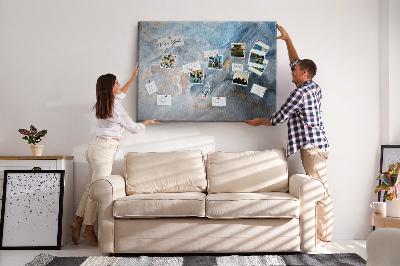 Quadro de aviso de cortiça Padrão de mármore