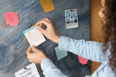 Quadro de aviso de cortiça Padrão de mármore