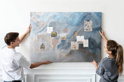 Quadro de aviso de cortiça Padrão de mármore