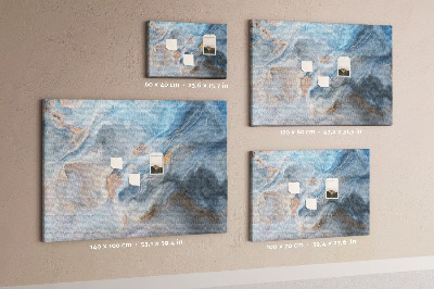 Quadro de aviso de cortiça Padrão de mármore