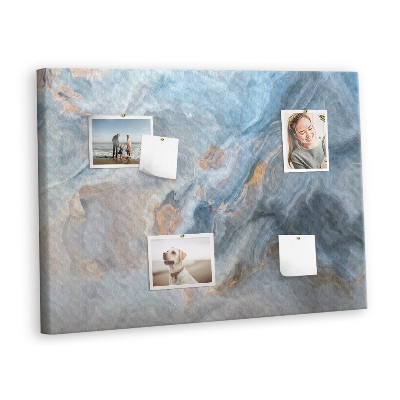 Quadro de aviso de cortiça Padrão de mármore