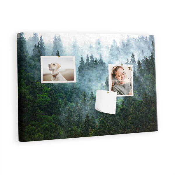 Painel em cortiça Floresta enevoada