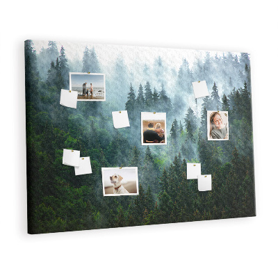 Painel em cortiça Floresta enevoada