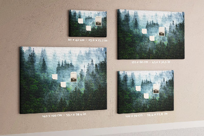 Painel em cortiça Floresta enevoada