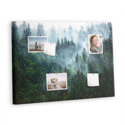 Painel em cortiça Floresta enevoada